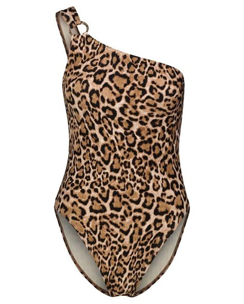 michael kors bandeau badeanzug|Leopard.